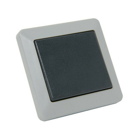 Interrupteur ou va et vient série OPALINE étanche 10A coloris gris - Gedimat.fr