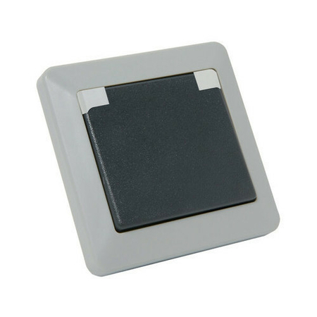 Prise de courant série OPALINE étanche 2 pôles + terre 16A coloris gris - Gedimat.fr