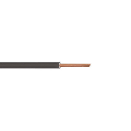 Câble électrique unifilaire cuivre H07VU section 2,5mm² coloris noir en bobine de 5m - Gedimat.fr