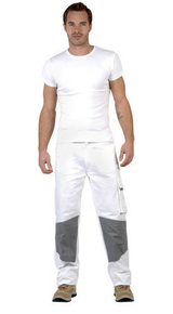 Pantalon de travail Profil Classic taille 3 blanc/gris - Gedimat.fr