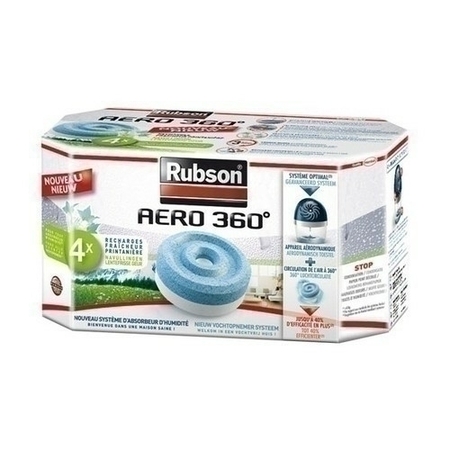 Recharche pour absorbeur AERO 360° Pure RUBSON lot de 4 pièces - Gedimat.fr