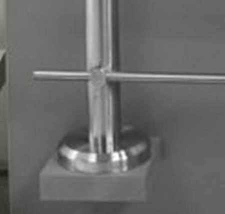 Poteau à plat pour gamme garde-corps en inox 304L - Gedimat.fr