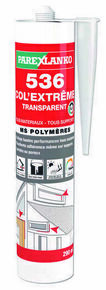 Mastic MS polymre 536 COL'EXTREME translucide - cartouche de 290ml - Gedimat.fr