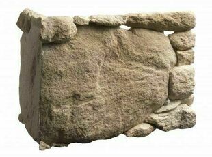 Chaîne d'angle plaquettes de parement en pierre reconstituée GRAND CANYON larg.21cm long.42cm coloris naturel - Gedimat.fr