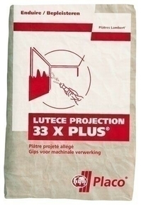 Plâtre en poudre à projeter LUTECE PROJECTION 33XPLUS - sac de 33kg - Gedimat.fr
