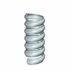 Bague cylindrique spirale zinc avec bord - CLASSIC naturel - D80mm - Gedimat.fr