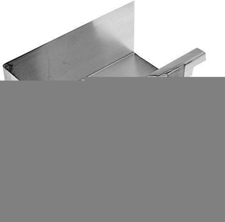 Angle intérieur équerre 90° zinc naturel pour gouttière moulurée développé 33,3cm - Gedimat.fr