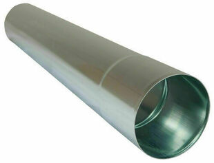 Tuyau de descente cylindrique manchonn zinc naturel - D60 - L.2m p.0,65mm - Gedimat.fr
