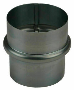 Manchon mle-femelle pour tuyau cylindrique zinc naturel - D100 - Gedimat.fr