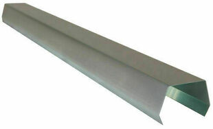 Couvre-joint de tasseaux zinc naturel - 2000x140x0,65mm - Gedimat.fr
