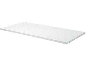 Tablette mlamine 2 chants p.16mm larg.50cm long.2,00m Blanc givr - Gedimat.fr