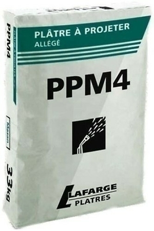 Plâtre à projeter standard PPM44 sac de 33kg - Gedimat.fr
