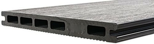 Profil de finition pour lame de terrasse composite SWING gris anthracite - 10x51mm 2,85m - Gedimat.fr