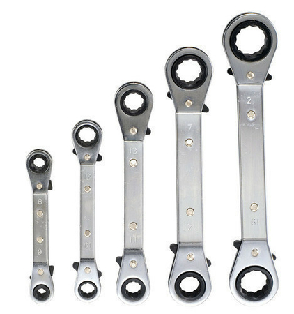 Clé à cliquet automatique lot de 5 pièces - Gedimat.fr