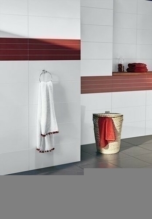 Décor Lineas carrelage pour mur en faïence THAI larg.25cm long.70cm coloris rojo - Gedimat.fr