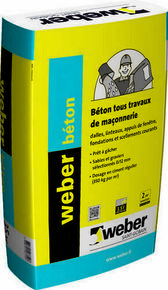 Travaux courants de maonnerie WEBER BETON - sac de 35kg - Gedimat.fr