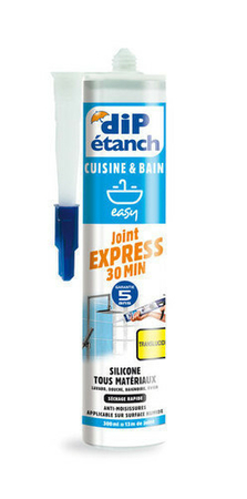 Mastic fixation séchage rapide DIP 310 ml translucide - Gedimat.fr