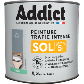 Peinture sol semi-brillante intrieur-extrieur 0,5L gris souris - Gedimat.fr