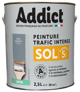 Peinture sol semi-brillante intrieur-extrieur 2,5L gris souris - Gedimat.fr