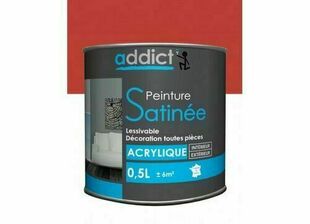Peinture acrylique satinée ADDICT framboise - pot de 0,5l - Gedimat.fr