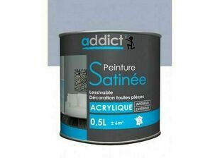 Peinture acrylique satinée ADDICT lavande - pot de 0,5l - Gedimat.fr