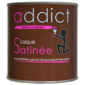 Laque satine glycro intrieur-extrieur 0,5L noir - Gedimat.fr