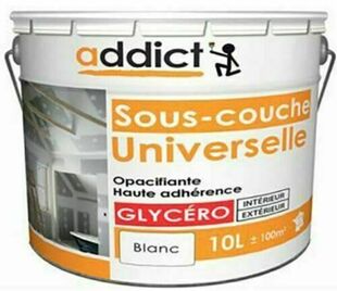 Sous couche universelle glycéro ADDICT - pot de 10l - Gedimat.fr
