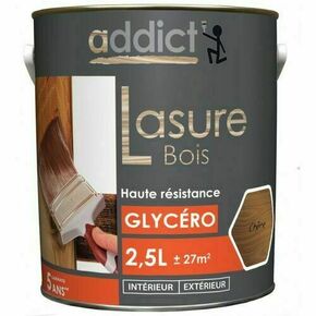 Lasure bois glycro ADDICT chne clair - pot de 2,5l - Gedimat.fr