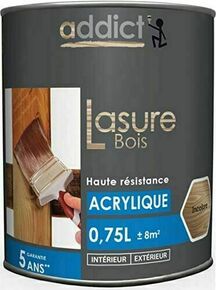 Lasure bois acrylique ADDICT chne clair - pot de 0,75l - Gedimat.fr