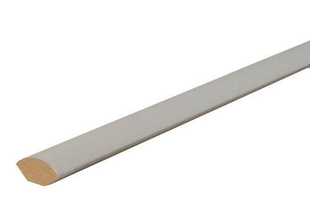 Quart de rond MDF prpeint ayon 14mm long.2,44m Blanc - Gedimat.fr