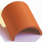 Faîtière 1/2 ronde sans emboîtement coloris ambre - Gedimat.fr