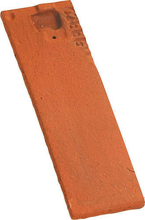 Demi-tuile PLATE PRESSEE 17x27 coloris terre de Beauce - Gedimat.fr