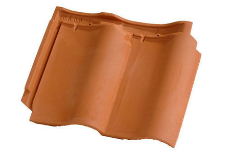 Tuile DOUBLE PANNE S coloris rouge - Gedimat.fr
