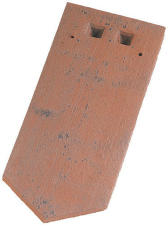 Tuile plate FER DE LANCE 16x38 JACOB coloris rouge ancien - Gedimat.fr