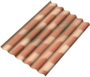 Plaque ondule 6 ondes en fibres-ciment PLAKFORT 6 RURALCO long.1,58m larg.1,095m coloris Terrecoloris brune - Gedimat.fr