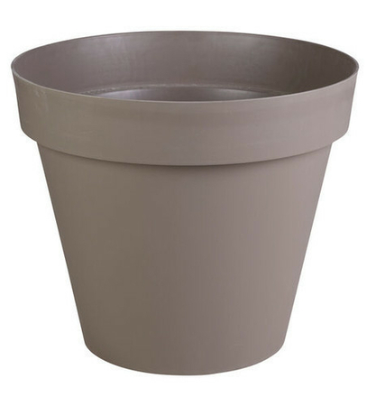 Pot TOSCANE rond diam.80cm haut.66cm 192L taupe - Gedimat.fr