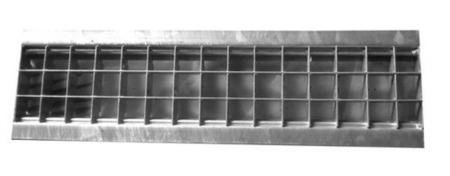 Grille caillebotis acier DRAINECO 100 ép.2,5cm larg.14,5cm long.50cm pour caniveau DRAINECO 100 - Gedimat.fr