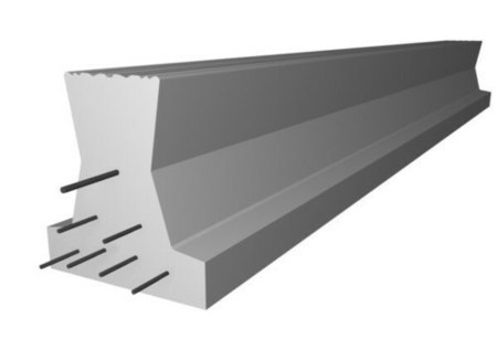 Poutrelle en béton LEADER 158 haut.15cm larg.14cm long.5,50m - Gedimat.fr