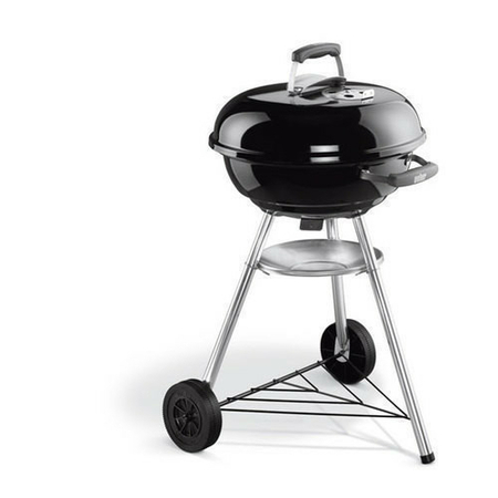 Barbecue charbon COMPACT KETTLE diam.47cm - Gedimat.fr