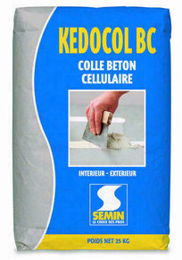 Colle bloc bton cellulaire KEDOCOL blanc - sac de 25kg - Gedimat.fr