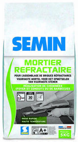 Mortier rfractaire - sac de 5kg - Gedimat.fr