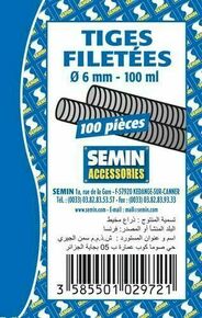 Tige filete - 1mx6mm - botte de 100 pices - Gedimat.fr