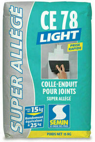 Colle enduit joint allg CE78 light 4h - sac de 15kg - Gedimat.fr