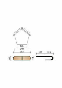 Fronton de fatire standard brun fonc - M000 1340 - Gedimat.fr