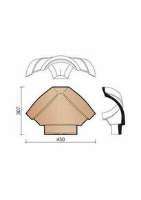 Rencontre 3 directions  embotement pour fatire-artier 1/2 ronde Seltz brun fonc - B000 5000 - Gedimat.fr