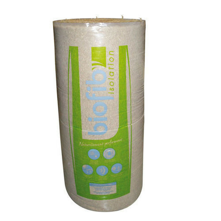 Rouleau isolant chanvre BIOFIB ép.100mm long.3.40m larg.60cm - Gedimat.fr