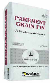Enduit de parement minral pais GRAIN FIN 015 pierre claire - sac de 25kg - Gedimat.fr