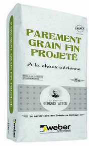 Enduit de parement minral pais GRAIN FIN PROJETE 291 gris ciment - sac de 25kg - Gedimat.fr