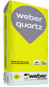 Sable sec WEBER QUARTZ - sac de 25kg - Gedimat.fr