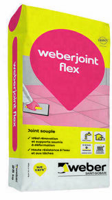 Joint extra flexible pour carrelage WEBERJOINT FLEX E05 blanc - sac de 25kg - Gedimat.fr